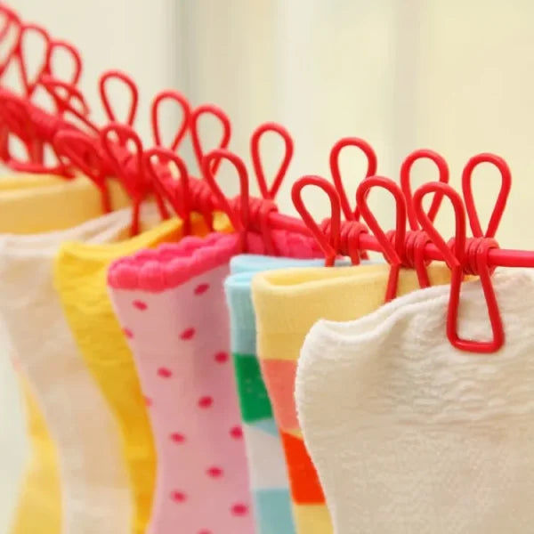 Clip & Hang 185cm Portable Clothesline – Windproof & Travel-Friendly