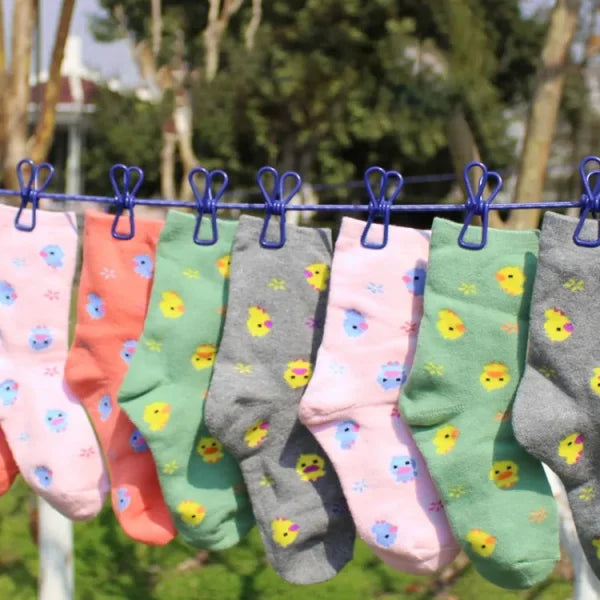 Clip & Hang 185cm Portable Clothesline – Windproof & Travel-Friendly
