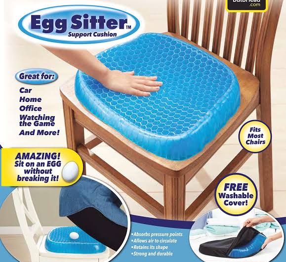 Non Slip Egg Sitter Gel Seat Cushion Soft Sitting Support Pad Cushion For Car And Office Chair Seat