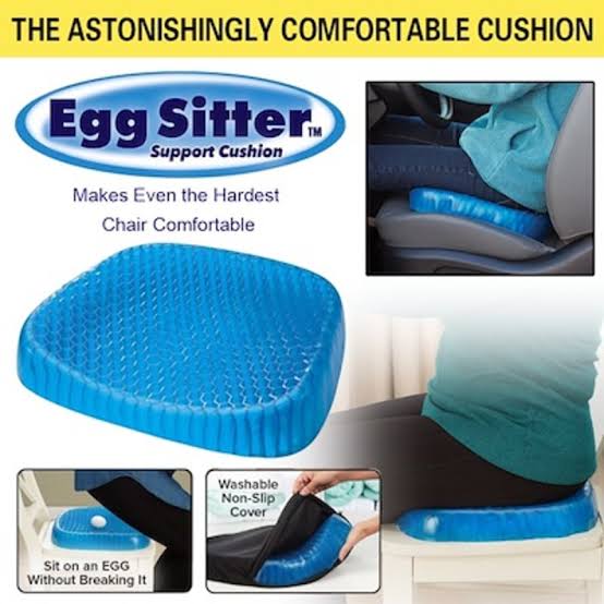 Non Slip Egg Sitter Gel Seat Cushion Soft Sitting Support Pad Cushion For Car And Office Chair Seat