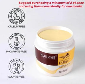 Karseell hair mask | Collagen Hair Treatment Deep Repair Conditioning Argan Oil Collagen Mask - 500ml