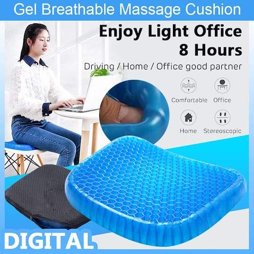 Non Slip Egg Sitter Gel Seat Cushion Soft Sitting Support Pad Cushion For Car And Office Chair Seat